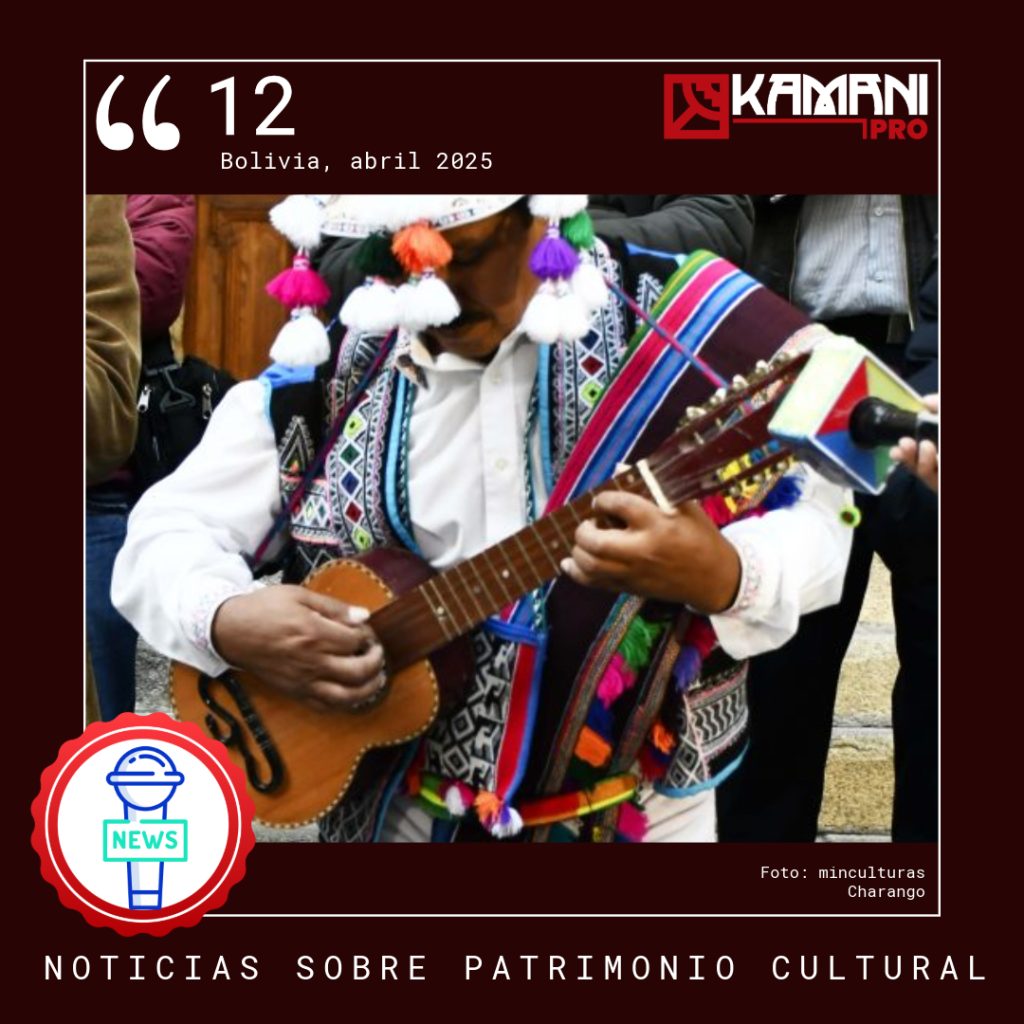 Interprete del charango boliviano. boletin de patrimonio cultural de bolivia